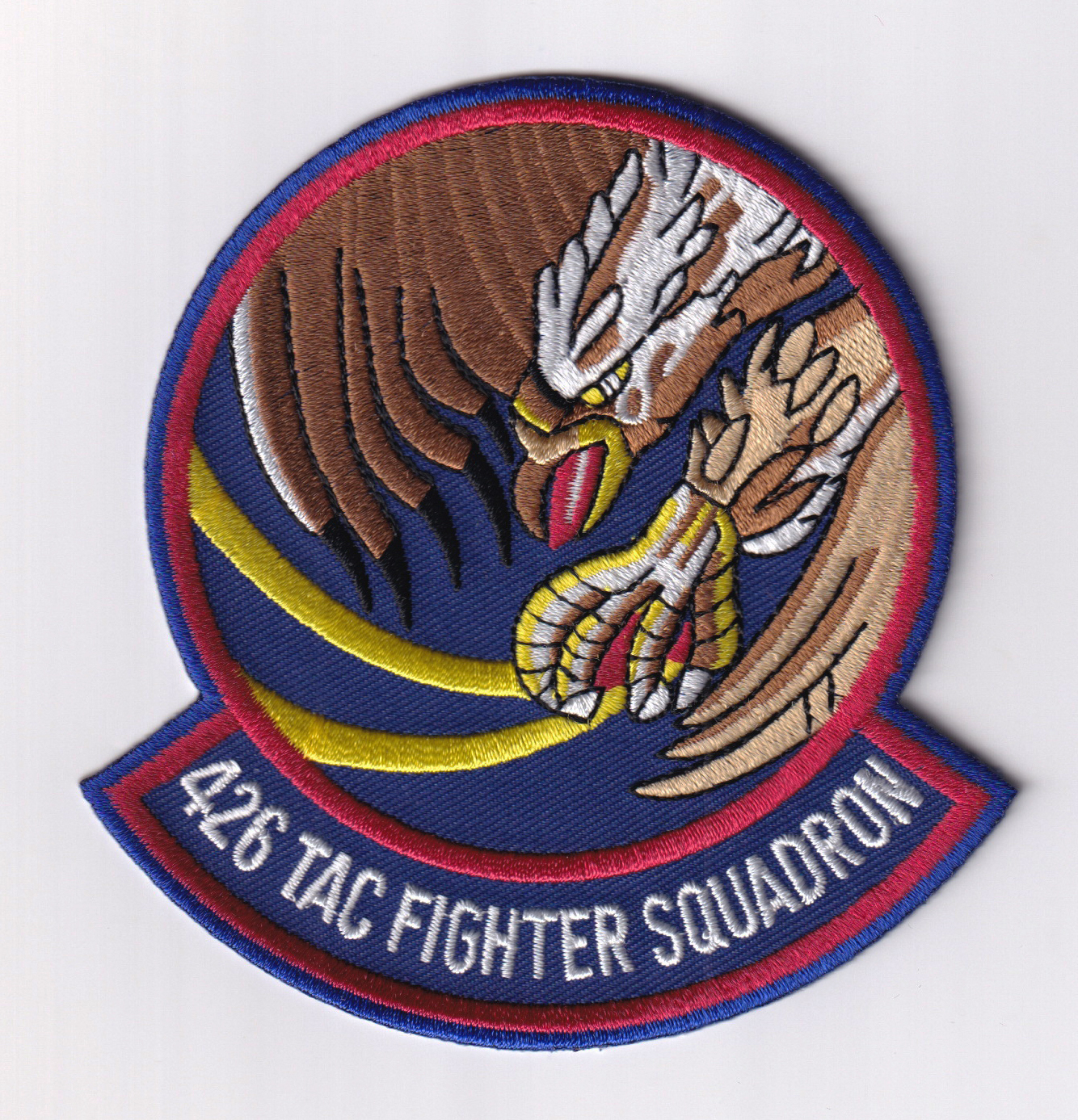 426th Tactical Fighter Squadron Patch, 4 inch, Hook and Loop